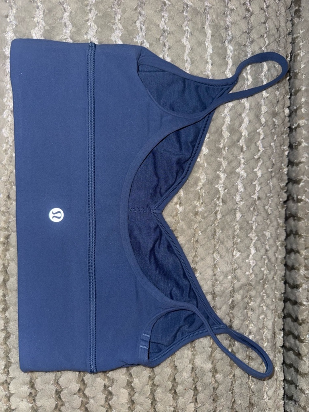 lululemon athletica Navy Blue V-Neck Bralette with Thin Straps - Picture 4 of 5